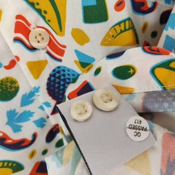 Disney Reyn Spooner Camp Shirt Medium Epcot Food & Wine Festival Vacation NWT - Picture 8 of 9